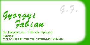 gyorgyi fabian business card